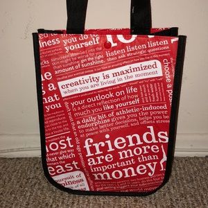 Red lululemon bag